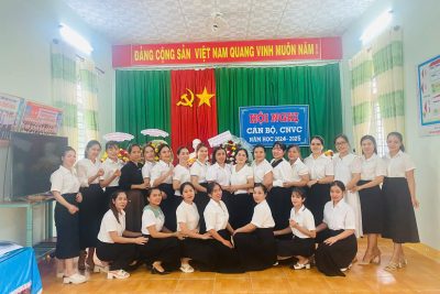 Trường mầm non Đức Hiệp tổ chức Hội nghị cán bộ, viên chức, người lao động năm học 2024-2025